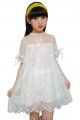 Girls summer Korean Lace Yarn embroidered Princess dress#SSL80320
