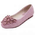 Girls Flowers Soft Single shoes Comfortable Flats Shoes#J678-2