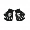 Children Half-finger gloves Halloween Skull Head Ghost Claw Riding Knitted Gloves#D13