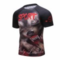#Men’s Animal monster cycling short sleeves jersey shirt Sports T-shirts#031