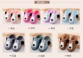 Cartoon PU leather family home slippers-Unisex winter warm plush boots shoes#LT6638