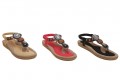 Women's flip-flops sandal shoes of Beaded Bohemia styles#148-A3