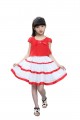  Child Girls summer Eugen yarn stripe Princess dress bubble skirt#HB71816