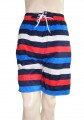 Lovers Beach pants-Hit color stripes print unisex beach short pants
