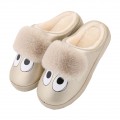 Cartoon PU leather family home slippers-Unisex winter warm plush boots shoes#LT6603