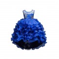 Girls Sleeveless Princess dress Kids bubble skirt Cake skirt for wedding party#816