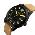 waterproof leather belt Sports Men's Quartz watch#1221