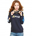 Spring Korean greedy beans printed Women blouse-Long sleeve sweater#YEZ- 6089