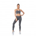 Women Yoga fitness suits summer quick-drying clothes running sports Gym leggings Tank Tops#T15