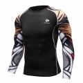 Men's Pattern print long Sleeve Cycling Jersey Biking Shirt Tights Tops#312