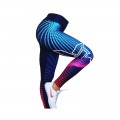 Women Fitness Yoga Pants High Waist Stretch Print Cropped Leggings#5044