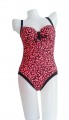 ladies sexy one-Peice swimsuit-Triangle Bikini sexy Steel care bar in Floral print-4colors