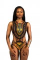 African bikini sexy swimsuit Digital printed one-piece swimsuit Bandage#1036