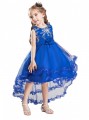 Girl Sleeveless Trailing Princess dress Kids Prom Ball Gown for wedding party#813