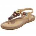 Women's flip-flops sandal shoe of Beaded Bohemia styles#148-A5