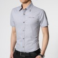 Summer Men's Short-sleeved shirt-Cotton Korean Casual shirts#HBCS-339
