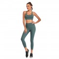 women yogo Bra tops pants quick-drying clothing summer running gym sports fitness suits#A2