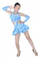 Lady/child Ballroom Latin Dance Dress-4sets shirt+skirt-Flower print