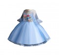 Girl's Princess Dress Flower Gauze bubble skirt for Wedding party#726