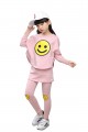  Child girl's Spring smiley Bat shirt Sweater Blouse pants 2sets#SSS0310