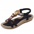 Women's Flat shoes sandals of Beaded Bohemia styles#148-A8 