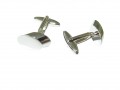 Amazing Cufflinks for Men Stainless Steel ellipse shape Silver#YF3010