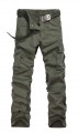 Cotton Mens Combat Pocket Pants Cargo Casual Outdoor Trousers#3112