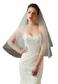 Short Tulle Sheer Bride Cathedral Wedding Veil-Korean style with flower#2401-8051