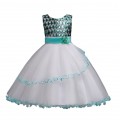 Girl's Sequins Princess Dress Fancy performance Costume for wedding dance party#823