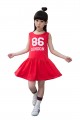 Child Girls Korean summer sleeveless Cotton dress skirt#L860307