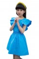  Child Girls Korean summer Lotus leaf cotton Princess dress#LLS0304