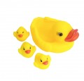 Baby kids Bathing toys Rubber Squeaky Bathing duck sets