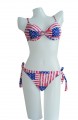Triangle Sexy bikini two-piece-women's swim suits- American Flag print styles in 2colors