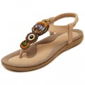Women's flip-flops sandal shoes of Beaded Bohemia styles#148-A1