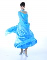 Ladies Ballroom Modern Waltz Tango Dance Dress-Over all dress-Sky Blue#MDL114066