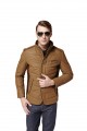 Winter Men's cotton Coat- PU leather&collar stitching Men's jacket Coat