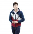 Young Men's sweater jacket-Personalized printing mixed colors&hooded Young boy's sweater 