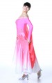 Ladies Ballroom Modern Waltz Tango Dance Dress-Over all dress-Pink#MDL114079