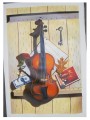 Violin realism Still life paintings 60*90cm unframed Canvas Oil painting#061628