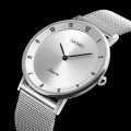 Ultrathin quartz Stainless steel mesh belt Business Wrist watch#1264