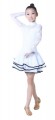 Girls/lady Ballroom latin dance dress-Lace Overall Regulation styles-White