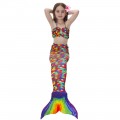 Girls Princess Swimsuit fish scale Mermaid Tails for Swimming Bikini Bathing#JP02