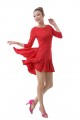 Latin salsa cha cha tango Ballroom Dance Dress-Milk&MESH Three-quarter dress