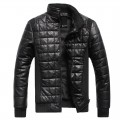 winter Men's Plus thick velvet Washed leather coat-men's leather jacket coat