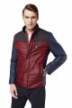 Men's business casual Cotton padded jacket Coat with stitching-lamb fur collar padded collar Slim Coat