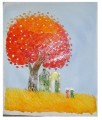 Money tree Knife painting Thick Oil Painting 60*90cm unframed Canvas Oil painting#061703