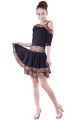 NEW Latin salsa cha cha tango Ballroom Dance Dress Top&Skirt#LG004