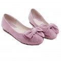 Girls Bow Soft Single shoes Comfortable Flats Shoes#J678-1