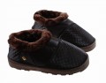 Unisex Side seam Plush Home cotton Slippers boot style warm winter Plush+PU indoor slippers#LT6207