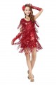 Sequins Tassel Harness dress-women's Salsa Tango latin dance dress#BSL-80353